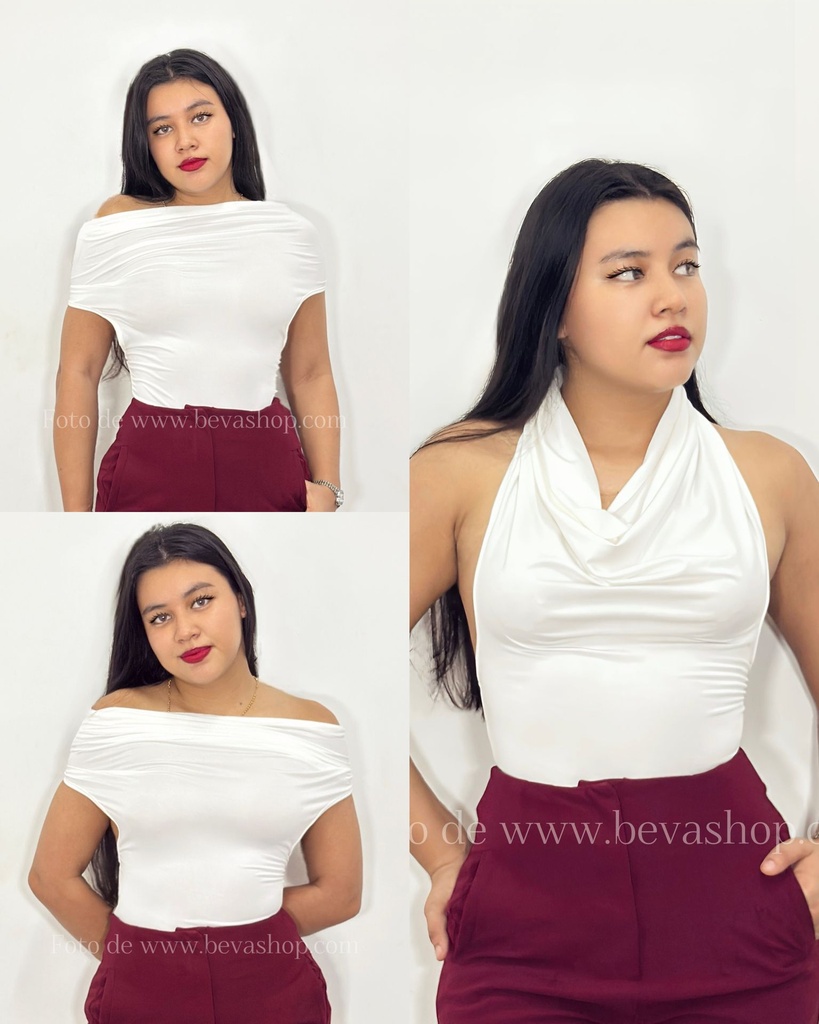 Top Chloe blanco convertible