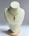 Cadena Cruz lisa