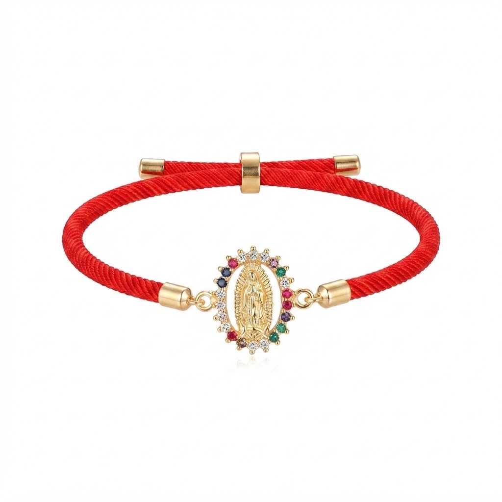 Pulsera Hilo Rojo Virgen de Guadalupe