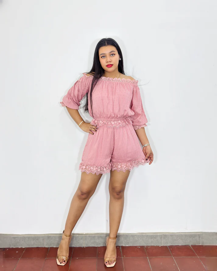 [1503] Conjunto Zayda rosa