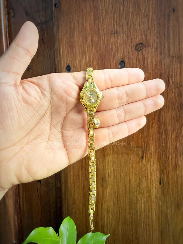 [3058] Reloj Zaira dorado/corazón