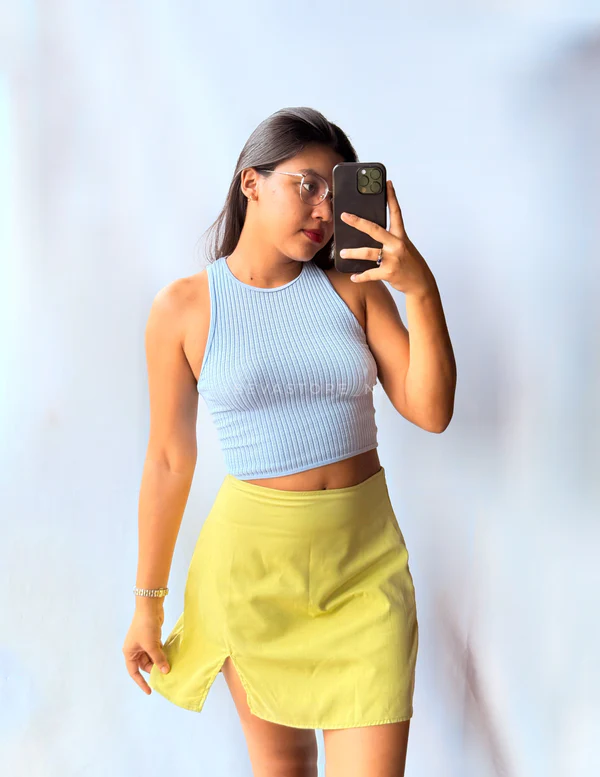 Top sin mangas Eulalia Celeste (S/M)