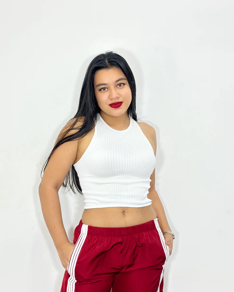 Top sin mangas Eulalia blanco (S/M)