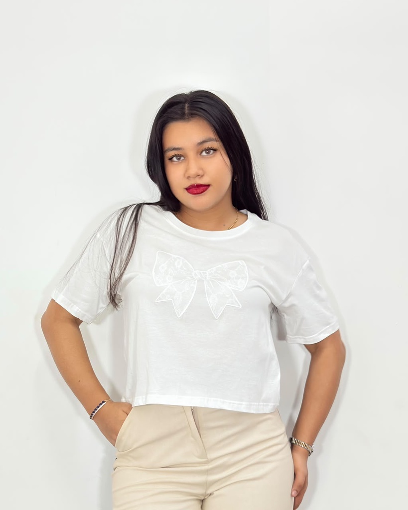 Camiseta Oversize Arely blanco (S)