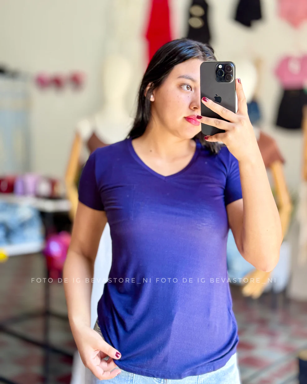 Camiseta Sonia azul navy