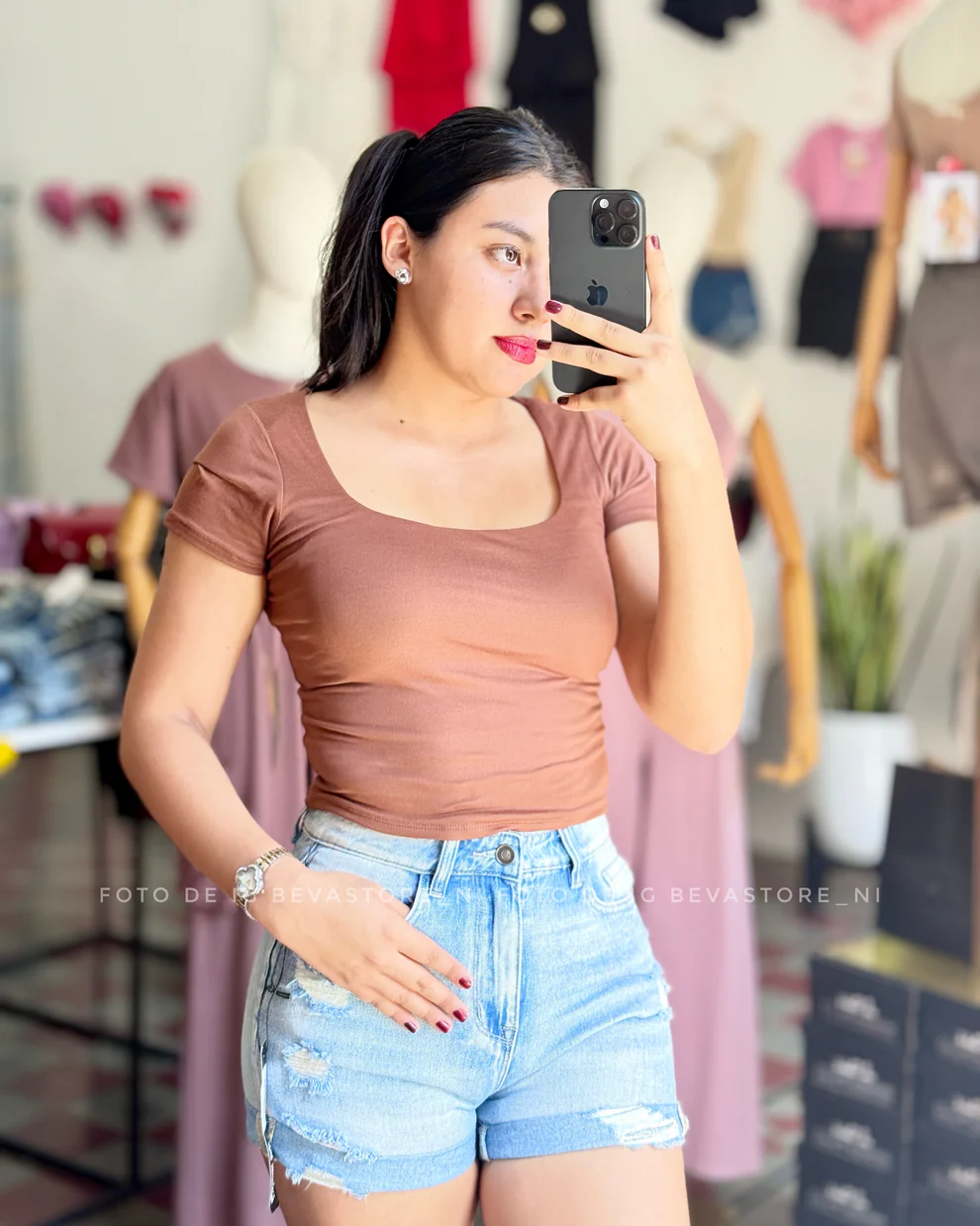Short jeans Isabel celeste (S)