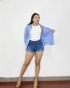 Short jeans Raquel azul