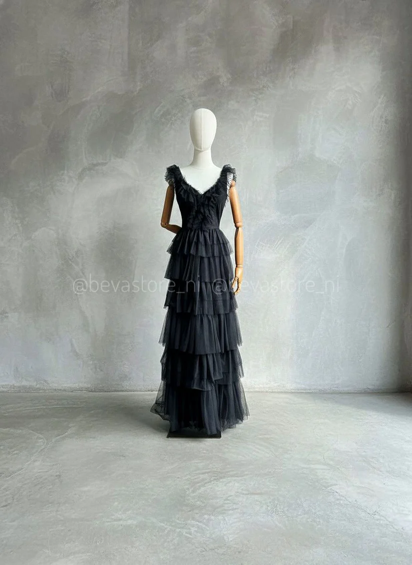 [2764] Vestido Jennifer negro