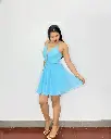 Vestido Alice celeste