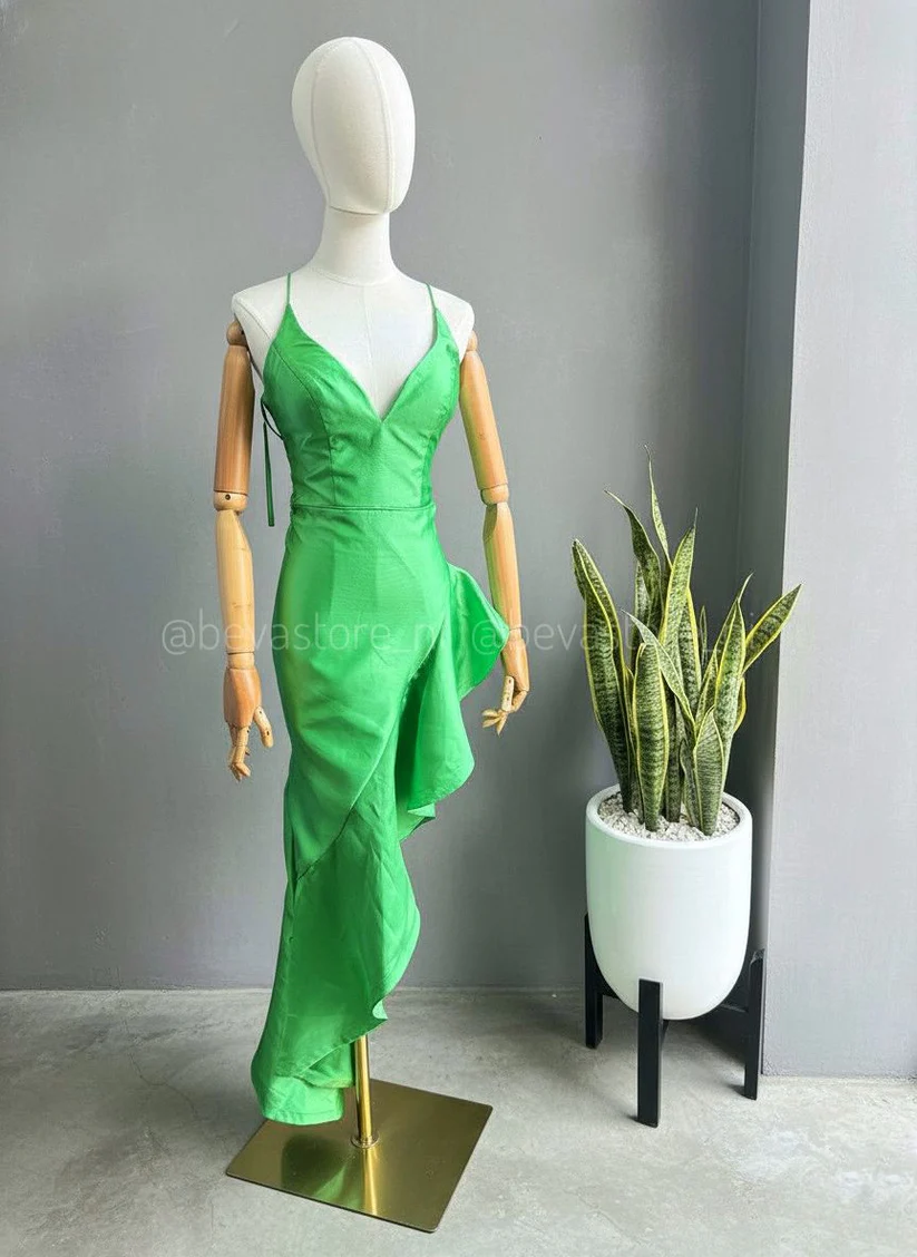 [2241] Vestido Cindy verde claro