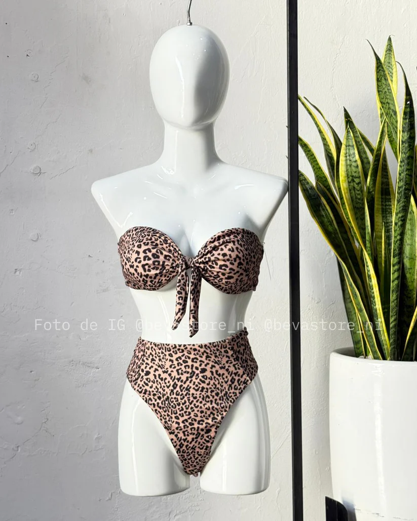 Traje de baño con estampado (S)