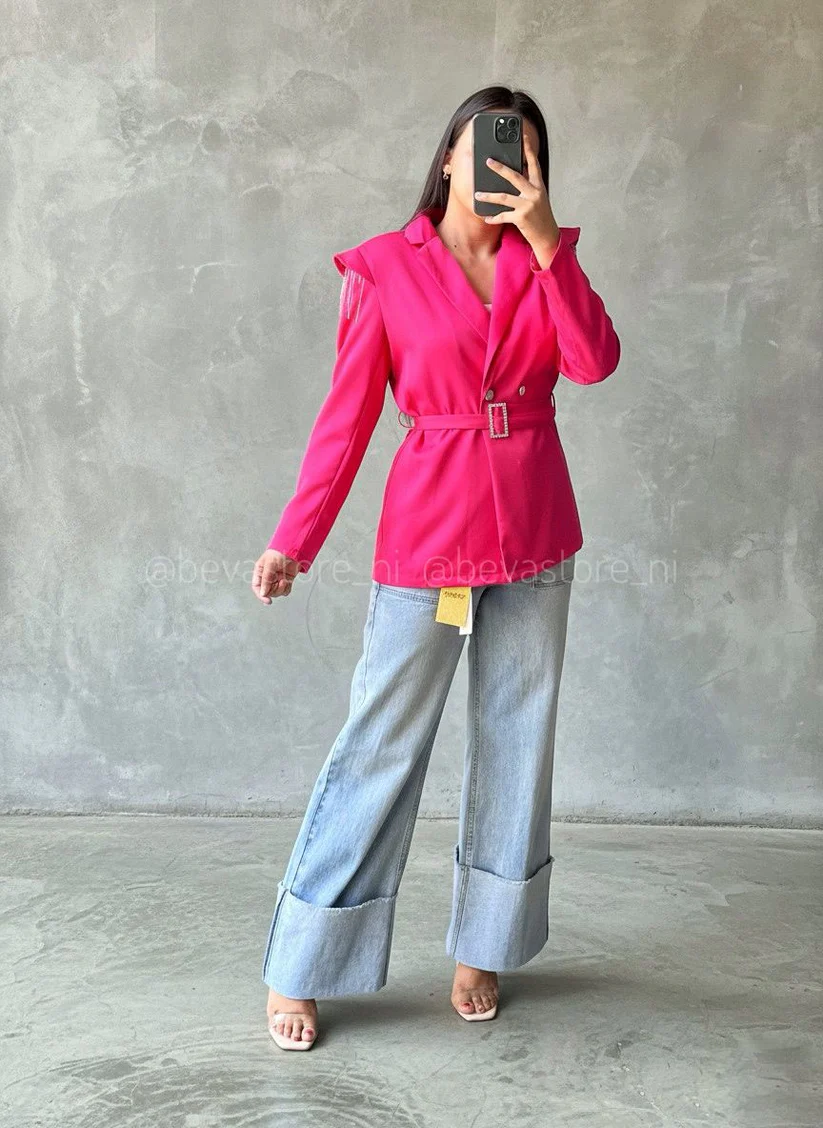 [1805] Blazer Belén rosado