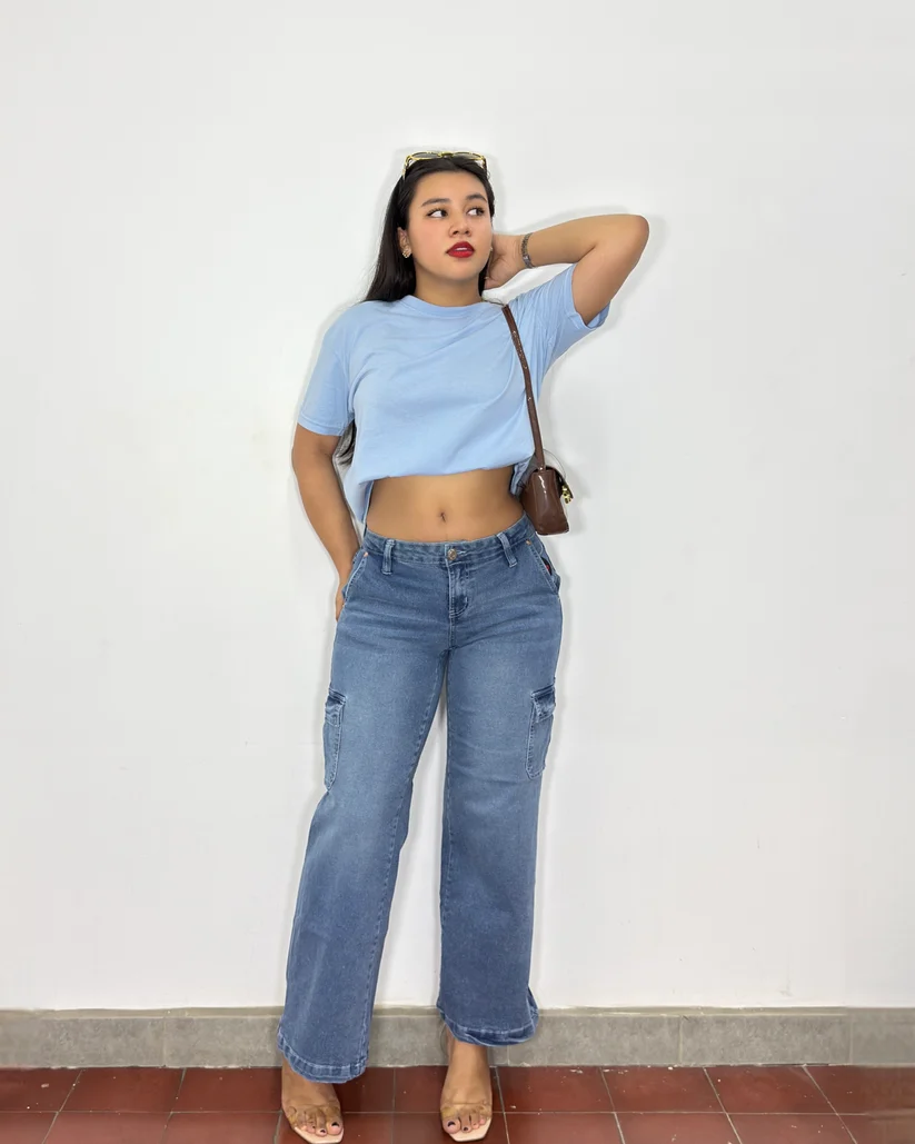 Pantalón Nicole azul claro
