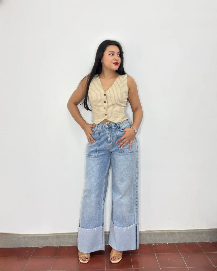 Pantalón Sofia Vibrant azul claro (9)