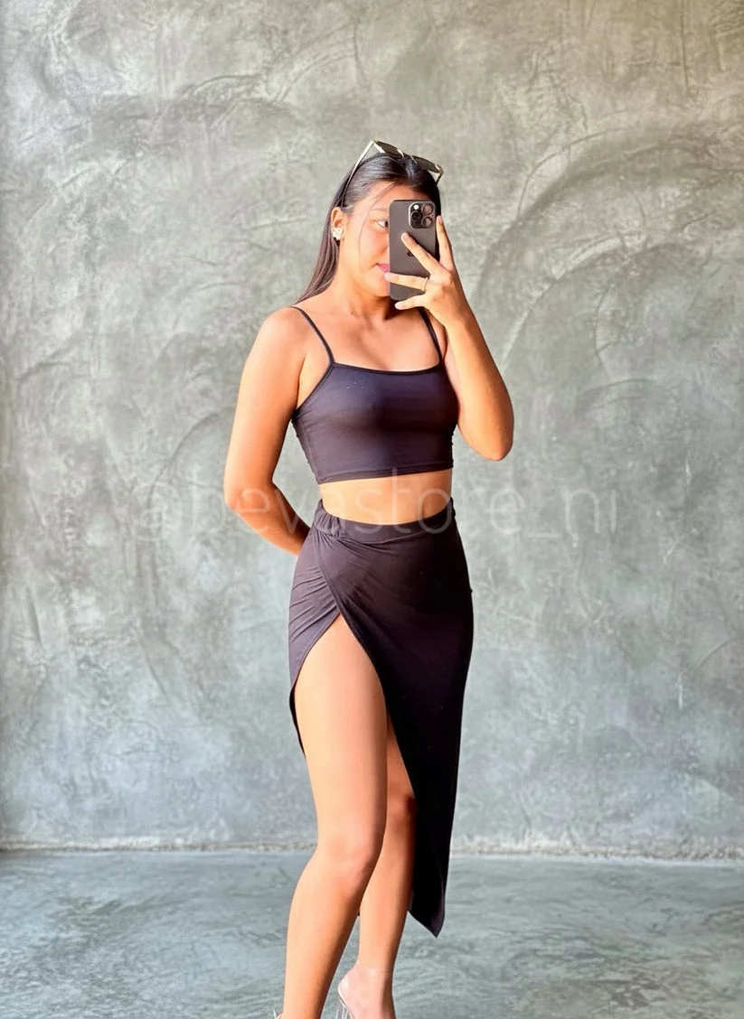 Conjunto Esther negro (S)