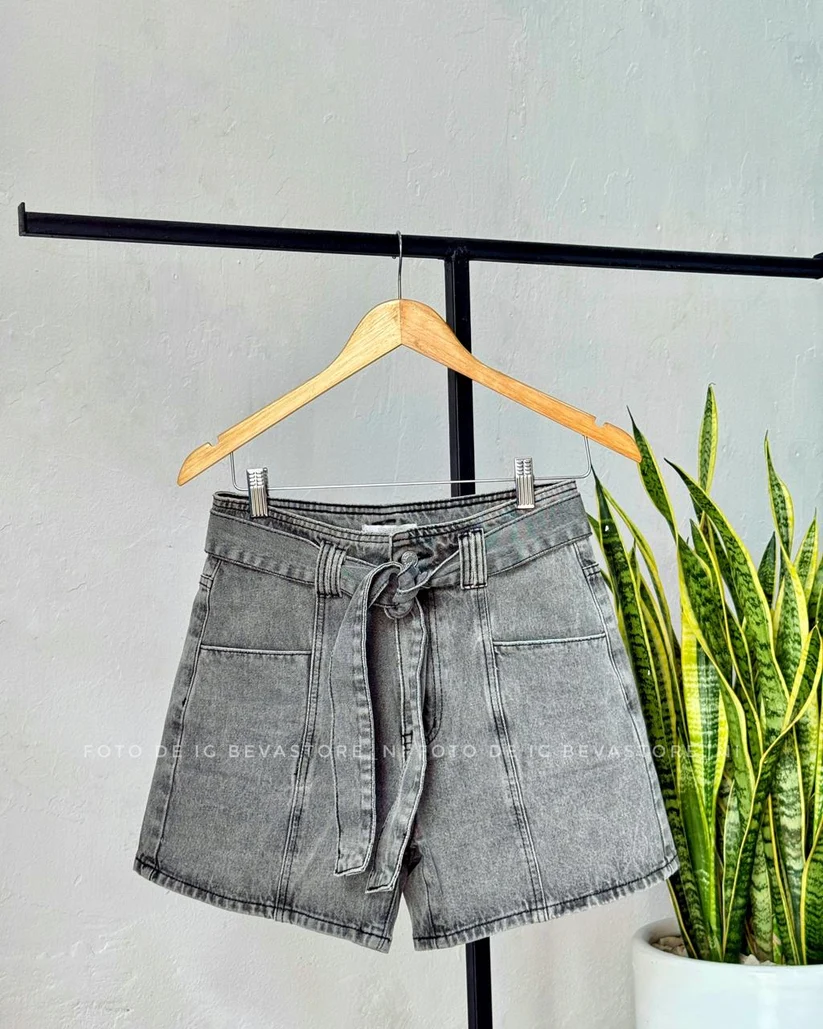 [1148] Short jeans Ana gris