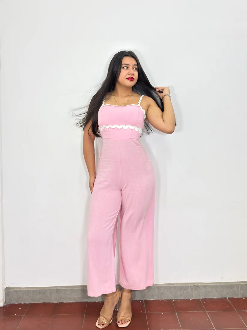 Enterizo Dariana rosa (S)