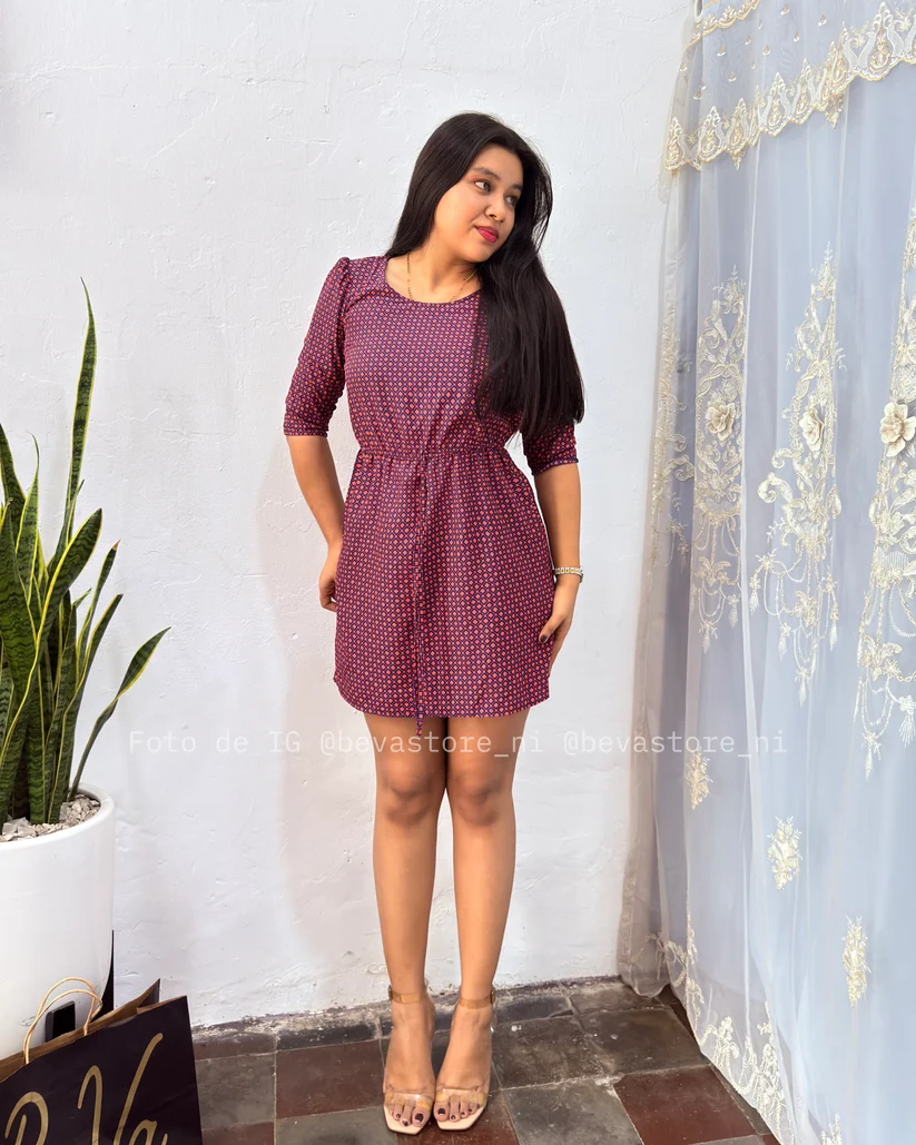 Vestido Graciela morado (S)