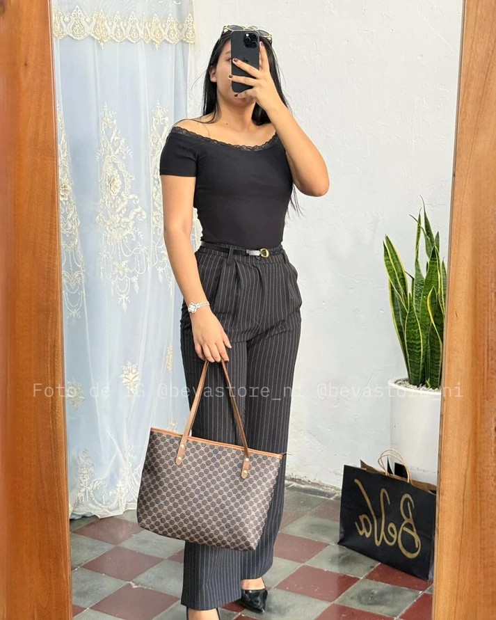 [2988] Bolso café universitario
