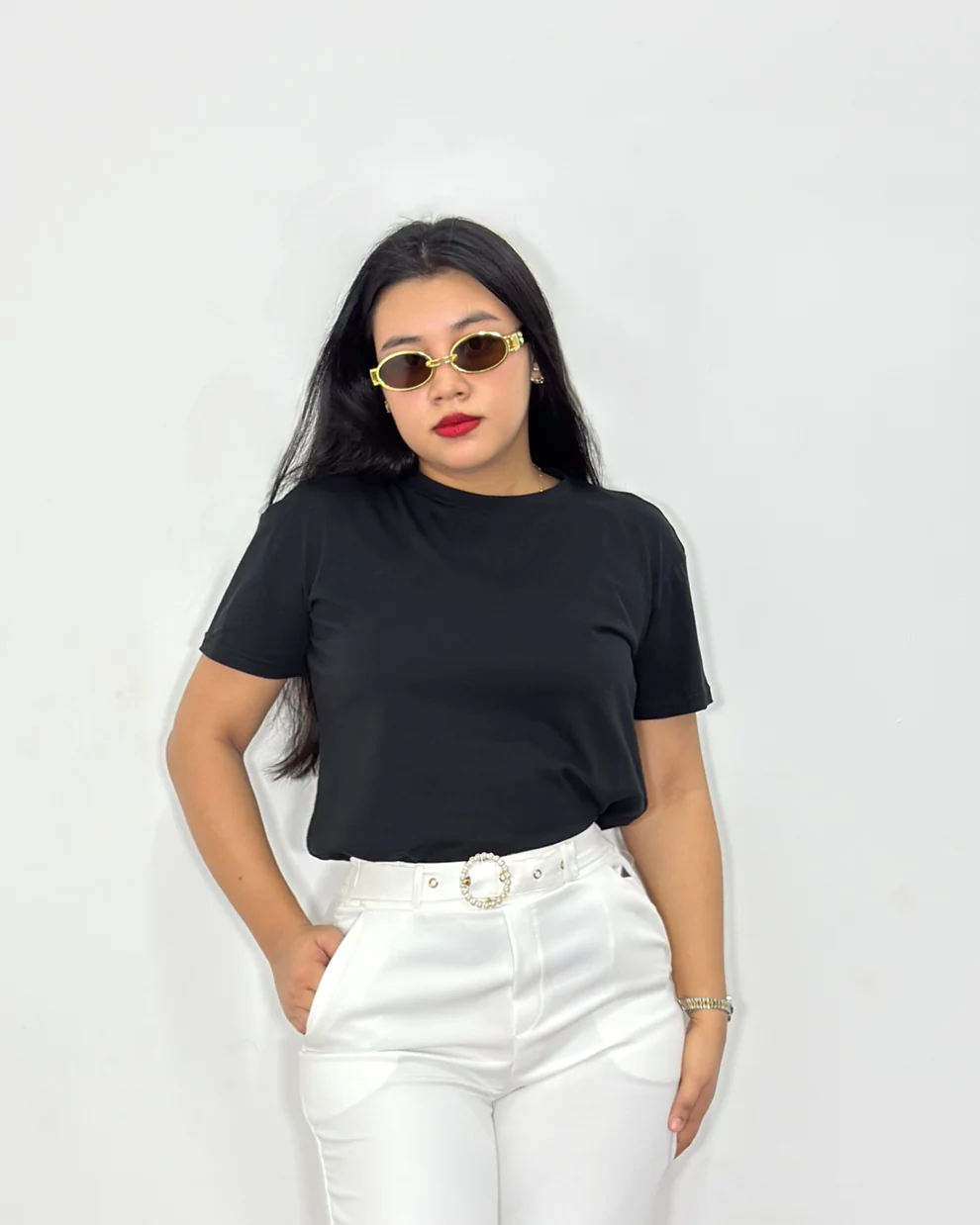 Camiseta Ariana negra (S)