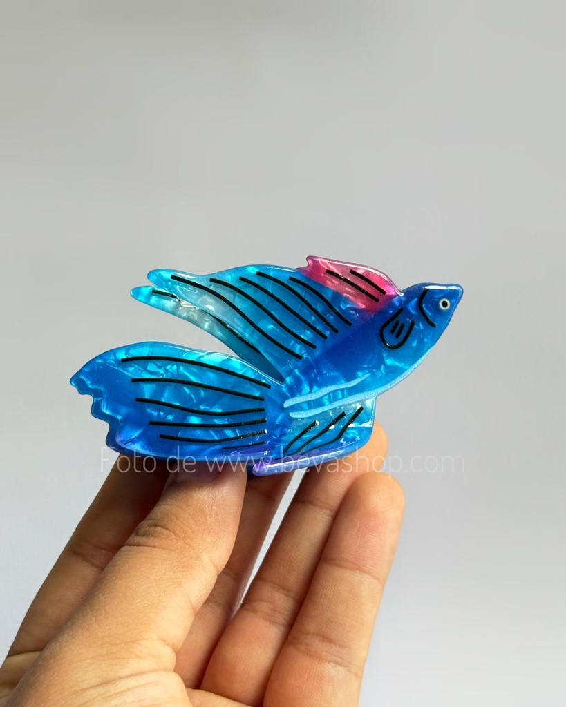 [1069 - Azul] Pinza pez azul