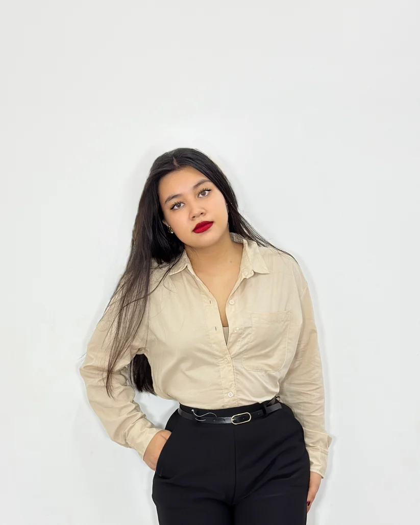 Camisa manga larga Azusena beige (S)