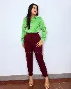 Camisa manga larga Emoly verde